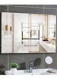 CityRiya-Long Wall Mirror Full Length Mirror Self Adhesive Mirror Full Body Mirror Wall-Mounted Bathroom Mirror Modern Large Hanging Dressing Mirror for Bedroom, Living Room  - Image 1