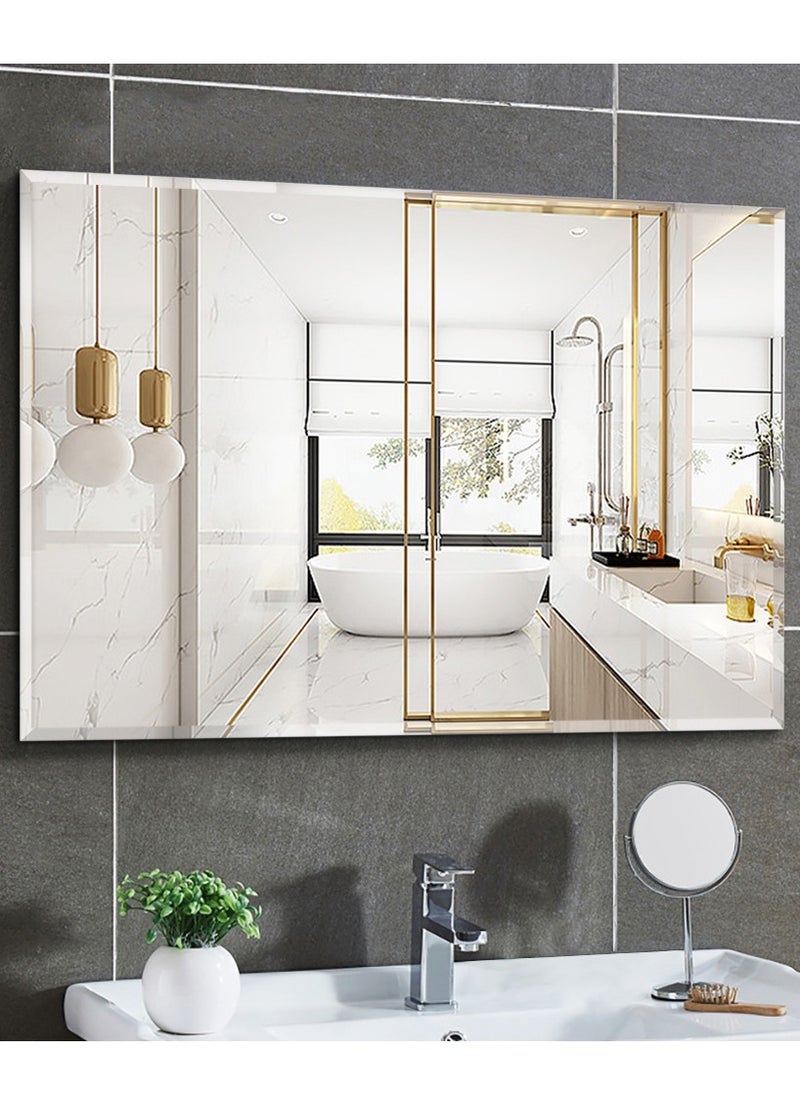 CityRiya-Long Wall Mirror Full Length Mirror Self Adhesive Mirror Full Body Mirror Wall-Mounted Bathroom Mirror Modern Large Hanging Dressing Mirror for Bedroom, Living Room  - Image 1