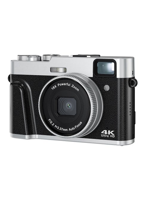 48MP 4K Camera - Autofocus Digital Camera - Anti-shake - Rechargeable Compact Mini Camera with 16X Digital - Portable Pocket Camera