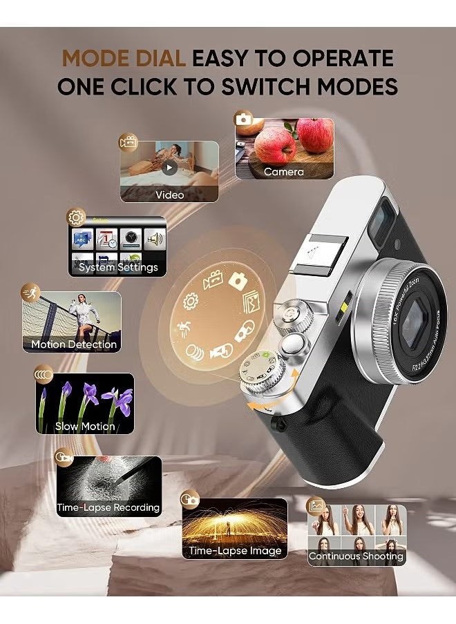 Generic 48MP 4K Camera - Autofocus Digital Camera - Anti-shake - Rechargeable Compact Mini Camera with 16X Digital - Portable Pocket Camera  - Image 3