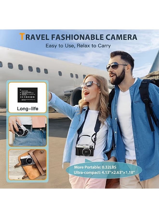 Generic - 48MP 4K Camera - Autofocus Digital Camera - Anti-shake - Rechargeable Compact Mini Camera with 16X Digital - Portable Pocket Camera - Image 1