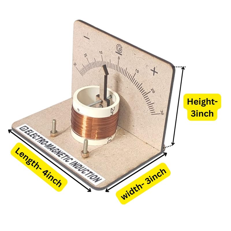 ESPtronics طقم مختبر الفيزياء DIY – نموذج عمل جالvanometer لقانون فاراداي للتحريض الكهرومغناطيسي مشروع علمي صغير للصف 12 وأطفال المدارس - Image 2
