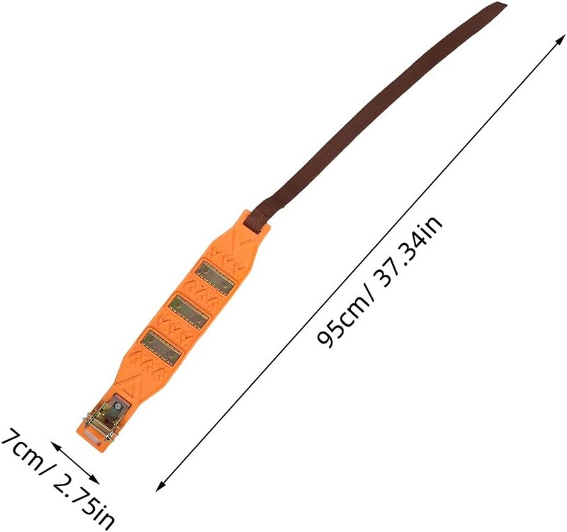 سلاسل إطارات الثلج للسيارات Garneck 1756a صفراء مضادة للانزلاق للعجلات، مناسبة للسيارات الرياضية متعددة الاستخدامات والشاحنات، جهاز جر شتوي - Image 2