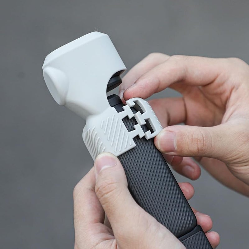 غطاء سيليكوني أحمر واقٍ لحامل كاميرا DJI Osmo Pocket 3 مضاد للخدوش - Image 1