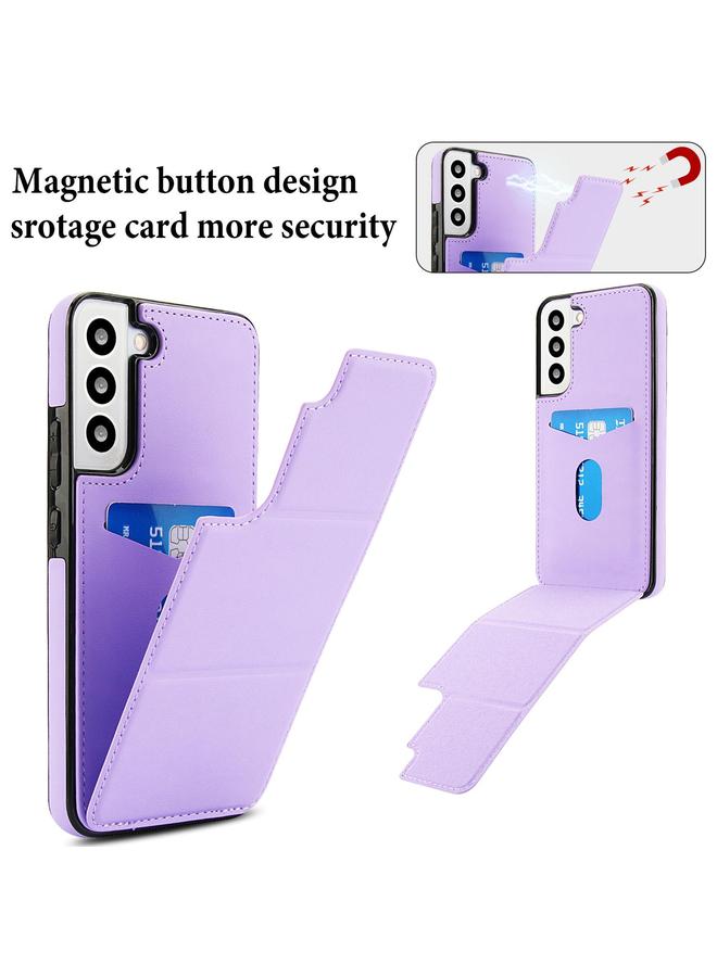 اس-توب حافظة لهاتف سامسونج جالاكسي S22+ 5G، حافظة جلدية ثلاثية الطي مع حامل وفتحة للبطاقة - Image 3