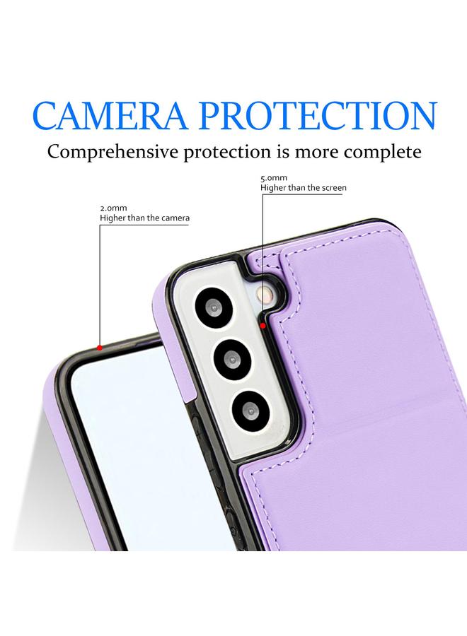 اس-توب حافظة لهاتف سامسونج جالاكسي S22+ 5G، حافظة جلدية ثلاثية الطي مع حامل وفتحة للبطاقة - Image 5