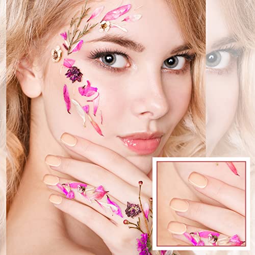 Honoson 720 Pieces Short False Nails Medium Square Artificial Fake Nails Full Cover Fingernails Coffin Press on Nails Glossy False Nails Tips for Women Girls DIY NailSimple Colors - Image 3