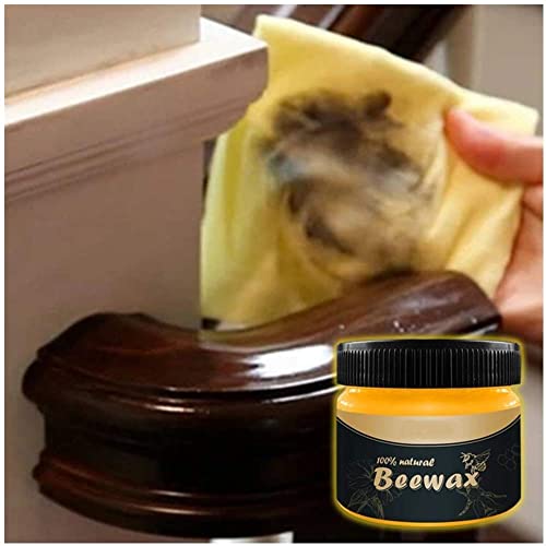 ULTRINA Premium Beeswax Wood Polish With Sponge | Natural Long-Lasting Furniture Polish Wax For Wood, Cabinets, Wardrobes & Antique Furniture | Non-Toxic Wood Shine, Restorer & Protector. - Image 5