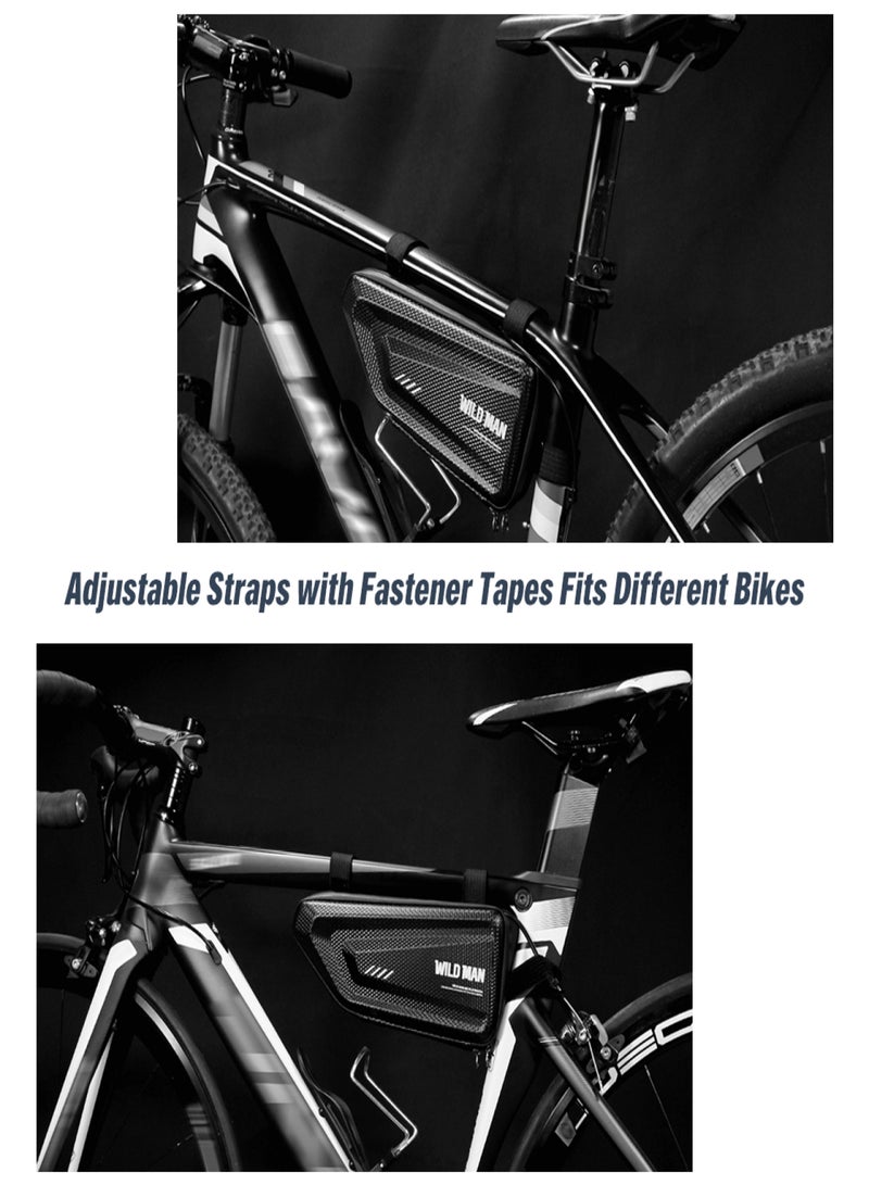WILD MAN Bicycle Triangle Frame Bag Water Bicycle Pouch Top Tube Pack Lightweight Bike Storage Bag - Image 4