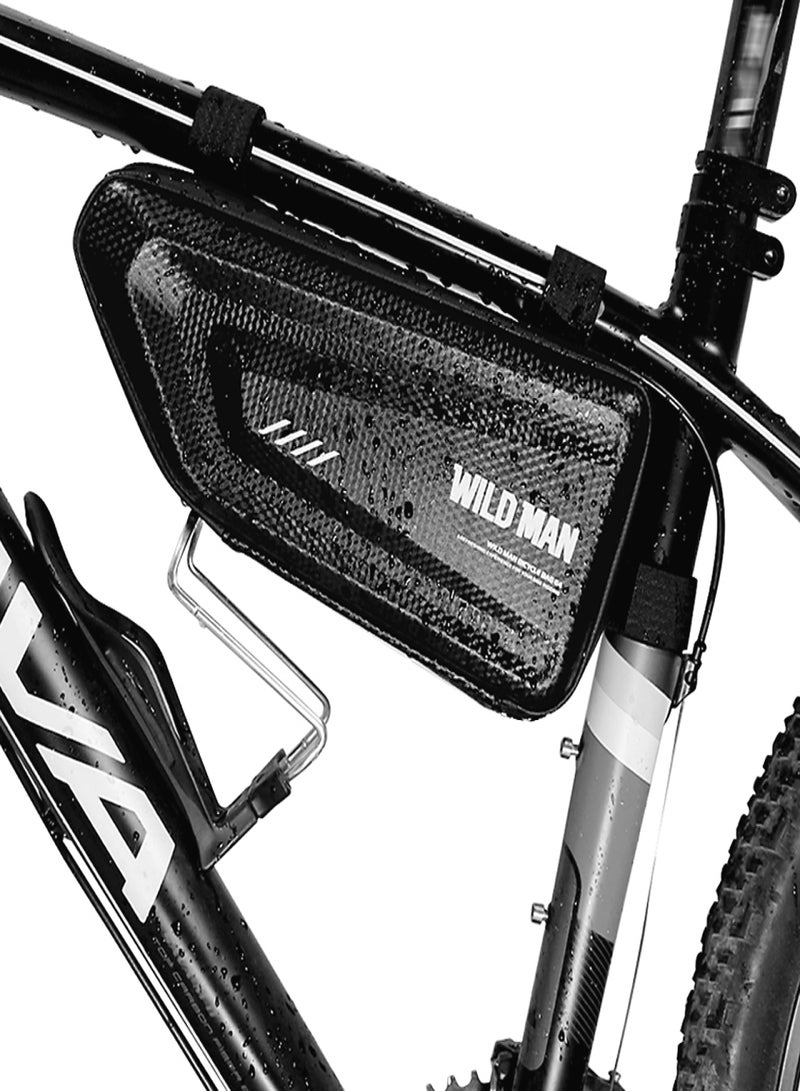WILD MAN Bicycle Triangle Frame Bag Water Bicycle Pouch Top Tube Pack Lightweight Bike Storage Bag - Image 1