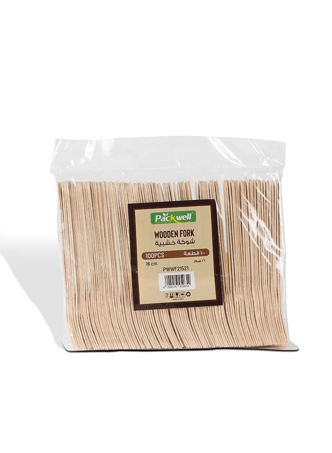 Packwell Wooden Fork 16 Cm 100 pcs - Image 3