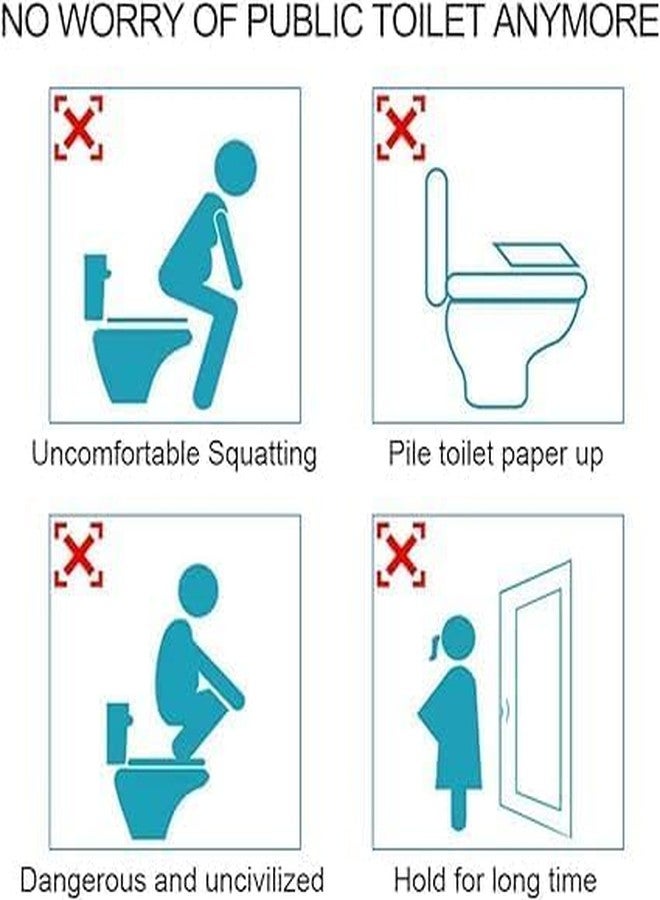 CHAMELI Disposable Toilet Seat Cover, Non-Woven Fabric Travel Toilet Seat Cover Avoid Direct Contact with Unhygienic Toilet Seats. (pack of 20) - Image 2