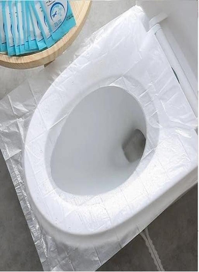 CHAMELI Disposable Toilet Seat Cover, Non-Woven Fabric Travel Toilet Seat Cover Avoid Direct Contact with Unhygienic Toilet Seats. (pack of 20) - Image 3