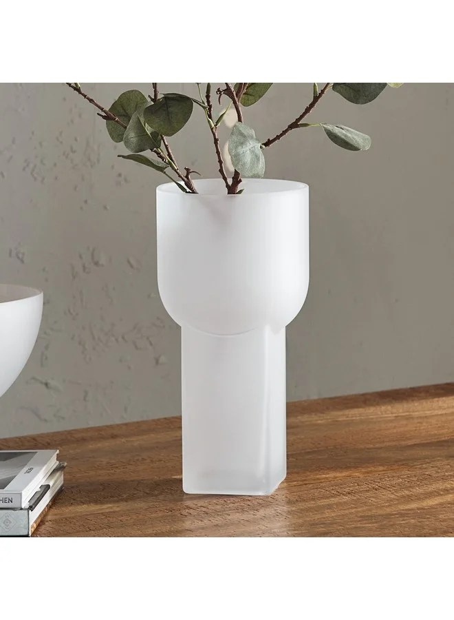 Home Box Lemont Frosted Glass Vase 15 x 15 x 30 cm