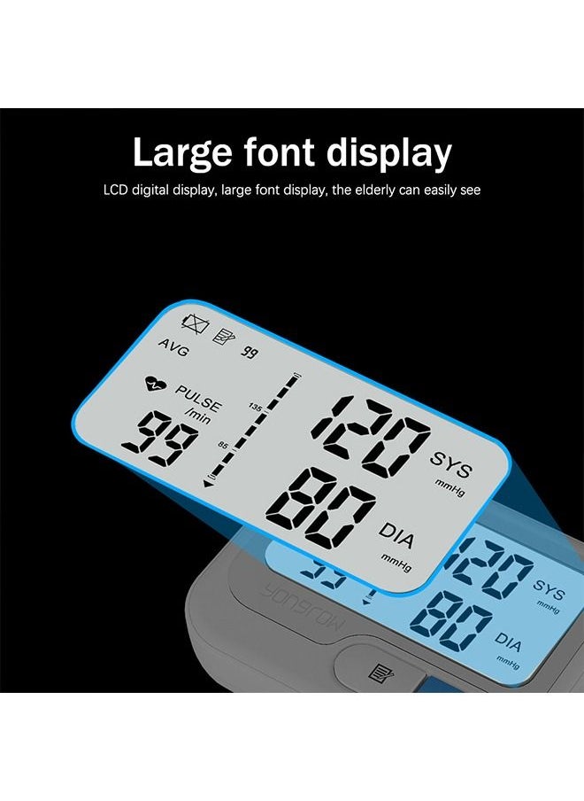 Yongrow - Automatic Digital Wrist Blood Pressure Monitor Sphygmomanometer Manometer Tensiometer Heart Rate Pulse Meter BP Monitor - Image 1
