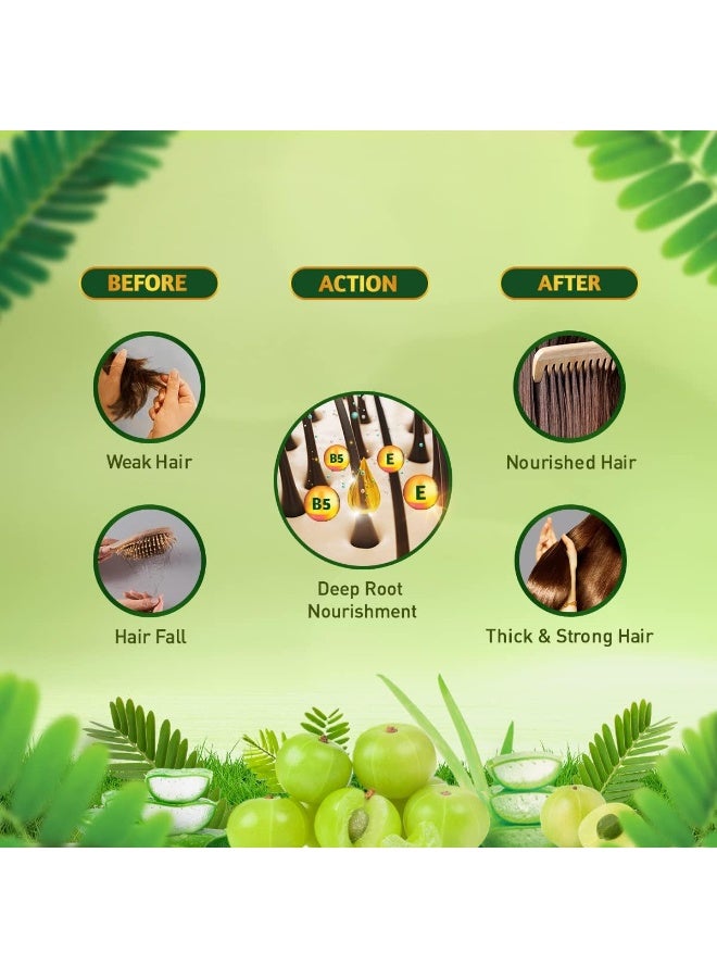 دابر أملا زيت الشعر المتطور لإصلاح الشعر، زيت التحكم في تساقط الشعر، 180 مل - Image 3