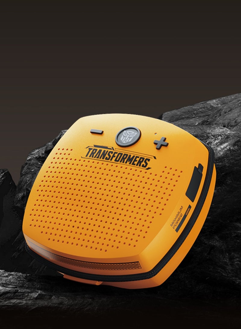 TRANSFORMERS TF-Y16 Wireless Bluetooth Speaker, IPX4 Waterproof, 5-Hour Battery Life - Yellow - Image 2