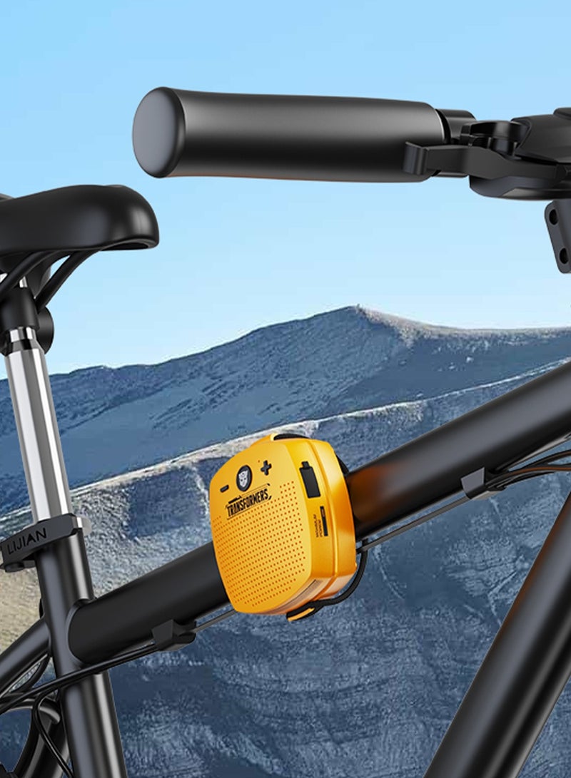 TRANSFORMERS TF-Y16 Wireless Bluetooth Speaker, IPX4 Waterproof, 5-Hour Battery Life - Yellow - Image 5