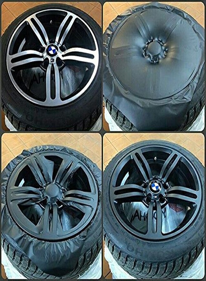 VViViD Auto Rim Air-Release Adhesive Vinyl Wrap 24 Inch x 30 Inch 4 Sheet Pack (Matte Black) - Image 3