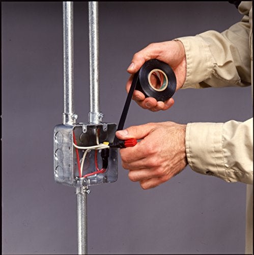 Duck Brand Professional Grade Electrical Tape, 3/4-Inch by 66 Feet, Single Roll, Red (300878) - Image 3