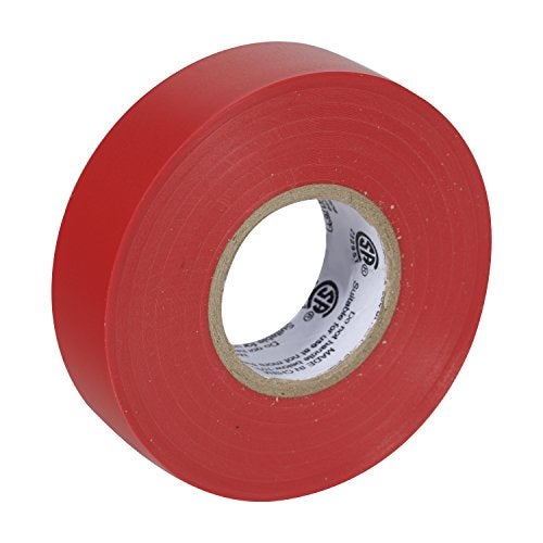 Duck Brand Professional Grade Electrical Tape, 3/4-Inch by 66 Feet, Single Roll, Red (300878) - Image 2