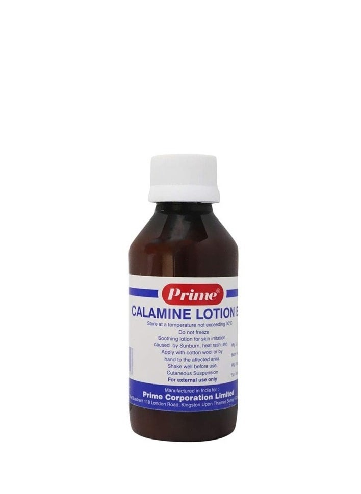 PRIME LABS - Calamine Lotion For Skin Irritation Sunburn Heat Rash 100 ml - Image 1