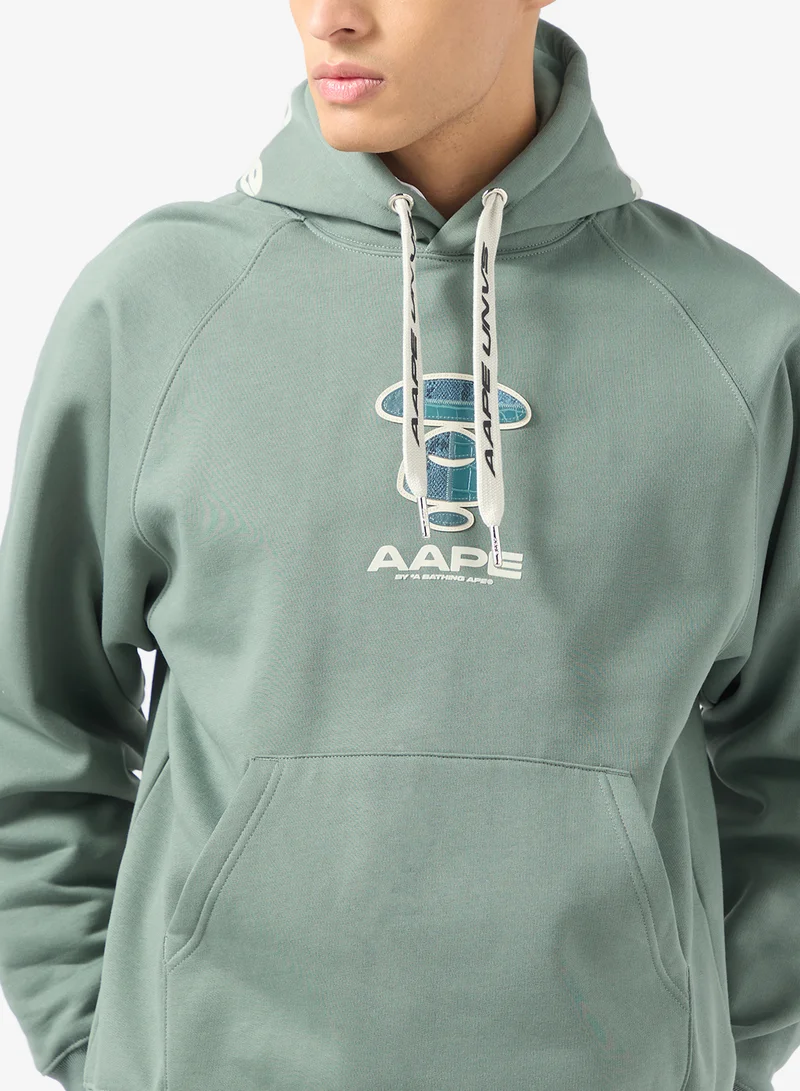 AAPE Moonface logo hoodie
