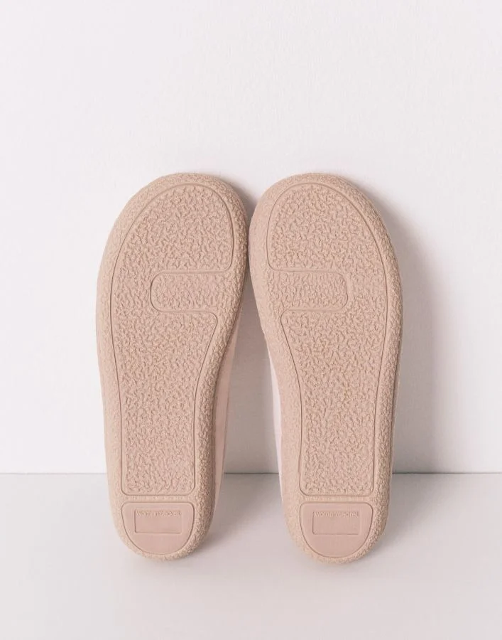 women'secret Pink Velour Slippers