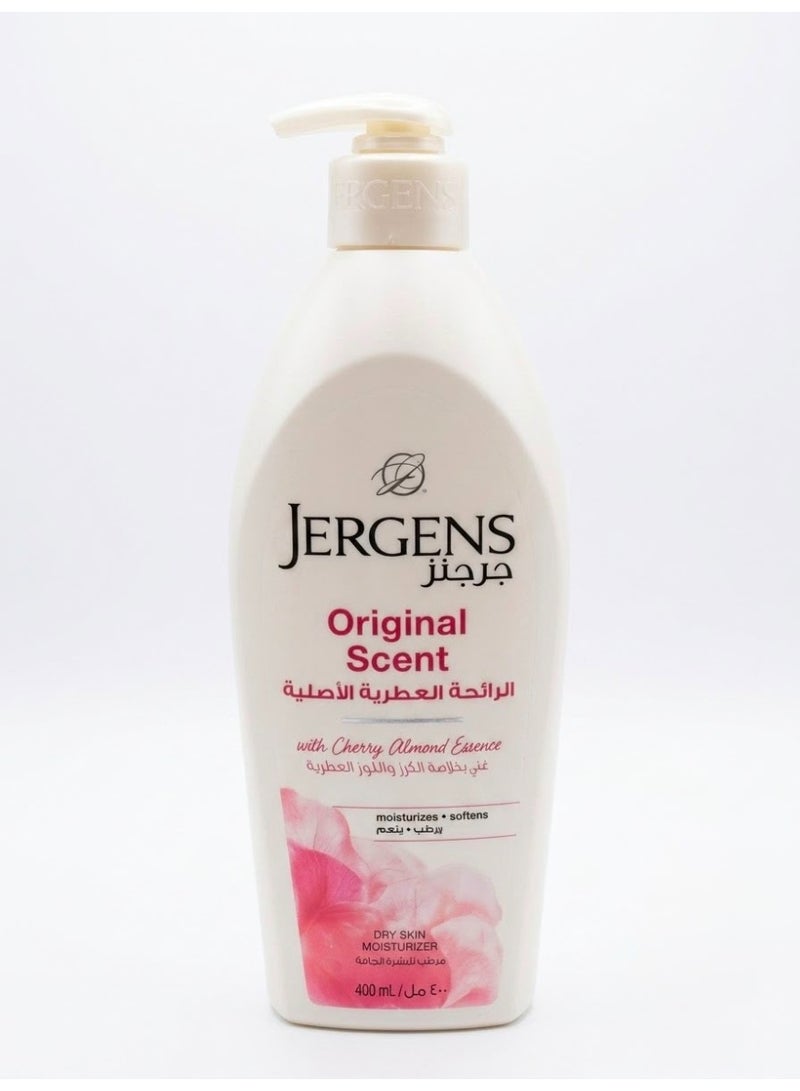 Jergens Original Scent With Cherry Almond Essence Moisturizers - Softens 400  ML - Image 1