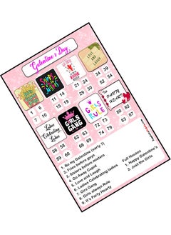 TambolaTickets.com TambolaTicketscomGirls Valentine Galentine Day Special tambola Tickets Bingo housie lotto Printed on Hard Sheet Big Size Tickets 24 Cards 
