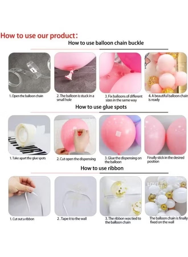 Balloon  Kit,Balloon  set,Four balloon sizes available,for birthday parties, weddings,Balloon Latex Decorative Balloon Arch Garland Set Perfect baby showers and many other occasions! - Image 5