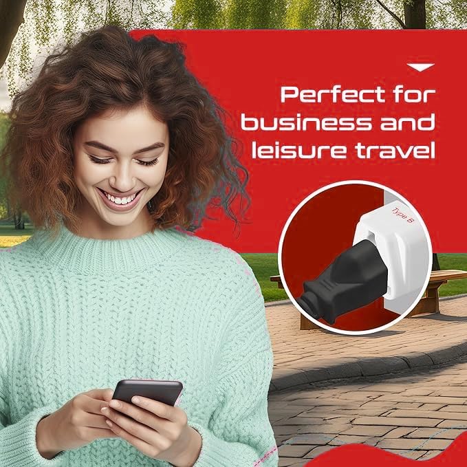 KAVANA TypeG Plug Adapter UK Converter 5pcs India to UK Plug Adaptor for Hong Kong UAE Dubai Singapore England Universal Travel Adapter Power Plug Pack of 5 - Image 3