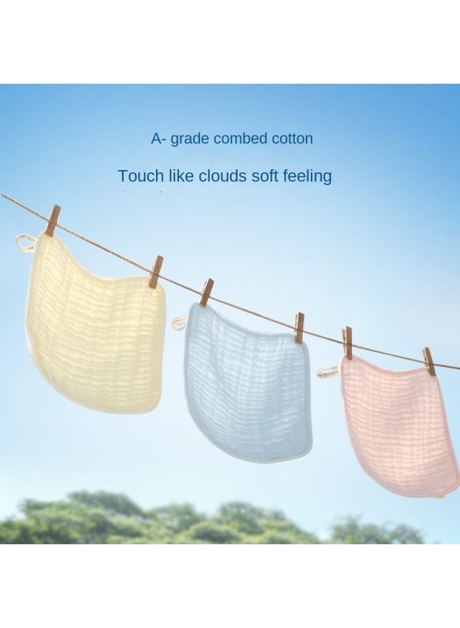 purcotton Cotton】6-layer Gauze Handkerchief For Infants, Baby Soft Face Towel, Drool Bibs - Image 5