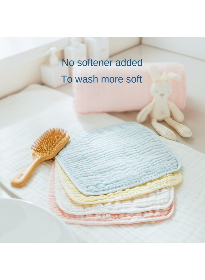 purcotton Cotton】6-layer Gauze Handkerchief For Infants, Baby Soft Face Towel, Drool Bibs - Image 3
