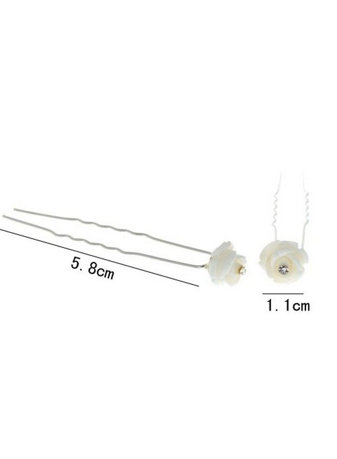 Yantu Womens Flower Hair Pins Hair Pins For Wedding Bridal Hair Pin Hair Accessories For Women Girls 20 Pcs  - Image 4