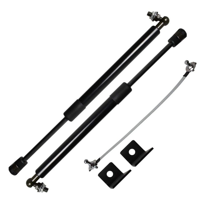 TSUBASA Lift Supports for Honda Accord 9TH 2013-2018 Front Bonnet Hood Gas Charged Shock Dampers (2 PCS) - Normal Black - Image 1