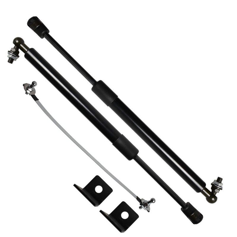 TSUBASA Lift Supports for Honda Accord 9TH 2013-2018 Front Bonnet Hood Gas Charged Shock Dampers (2 PCS) - Normal Black - Image 5