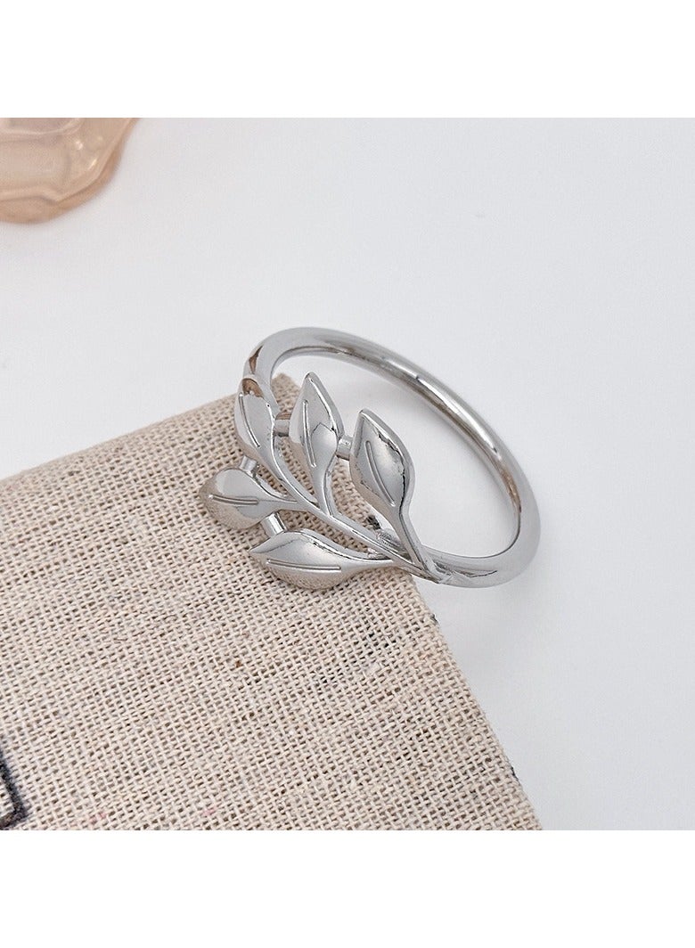 RTYY ١٠ قطع من حلقات المناديل المعدنية الفضية، حلقات مناديل على شكل أوراق شجر فضية، حلقات مناديل عتيقة لفصل الخريف، حلقات مناديل فضية للعطلات، حاملات دائرية لتزيين طاولة العائلة، عشاء احتفالي، حفلات زفاف، أعياد ميلاد. - Image 4