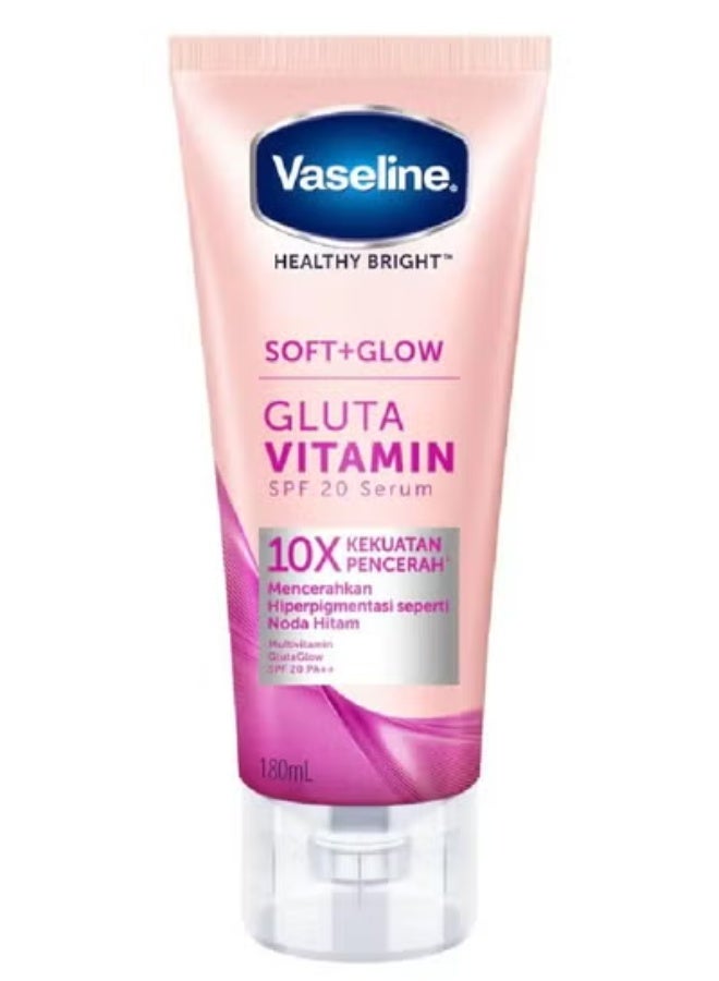 Vaseline Healthy Bright ( Soft+Glow ) Gluta Vitamin SPF 20 Body Serum 180ml