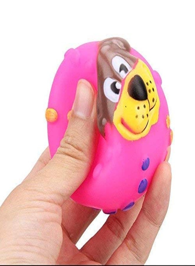 Pet Guard Puppy - Cat Dog Toys Soft Rubber Dog Face Chew Squeaker Squeaky Toys for Small Dog Cat Funny Training Toy Pet Supplies - Dog Toys(Pack of 2) Color May Vary - Image 4
