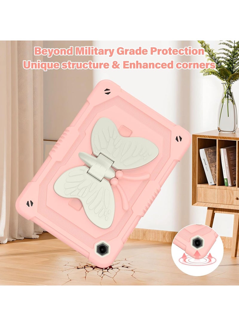 عام مناسبة لحقيبة سامسونج جالاكسي تاب A9+/ A9 بلس للأطفال، حافظة طاولة مع واقي شاشة، حافظة بحامل كتف على شكل فراشة - Image 4