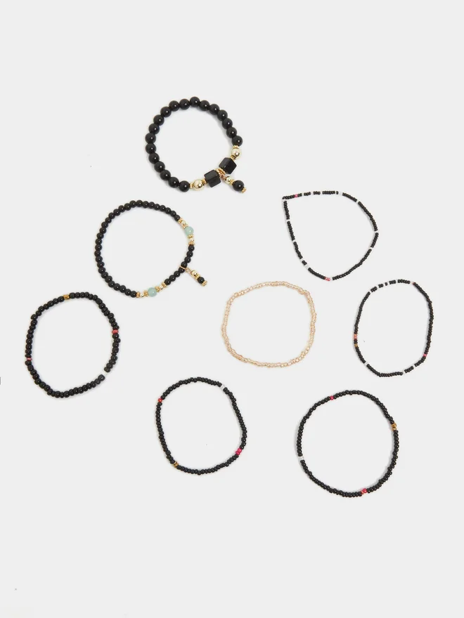 Styli Styli Pack Of 7 Beaded Bracelet Set