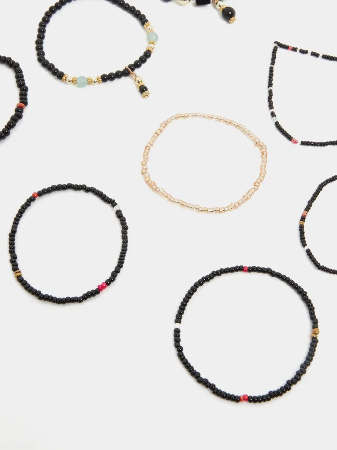 Styli Styli Pack Of 7 Beaded Bracelet Set