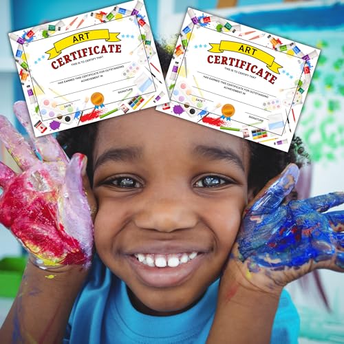Lashicorn Art Certificate of Achievement for Kids | 50 pk 8.5x11” Paper Award for Elementary Middle School Students Outstanding Participation - Image 4
