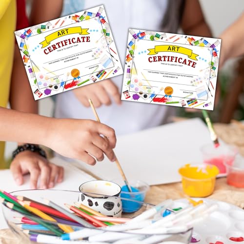 Lashicorn Art Certificate of Achievement for Kids | 50 pk 8.5x11” Paper Award for Elementary Middle School Students Outstanding Participation - Image 5