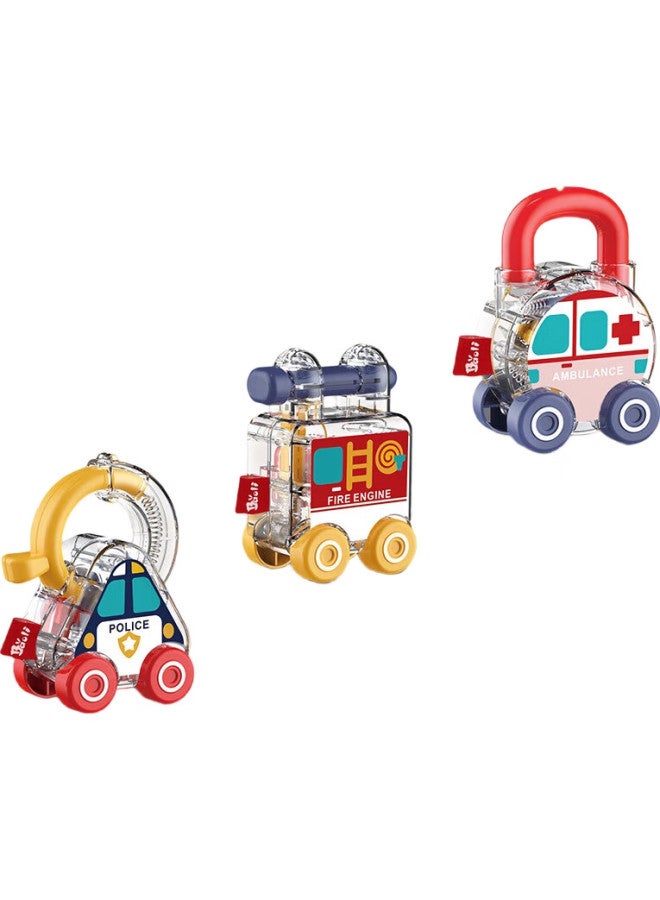 Baoli Children'S Montessori Early Education Center Teaching Aid, Baby Cognitive Glider, Educational Lock-Opening Toy Car, 0-3 Years Old - Image 2