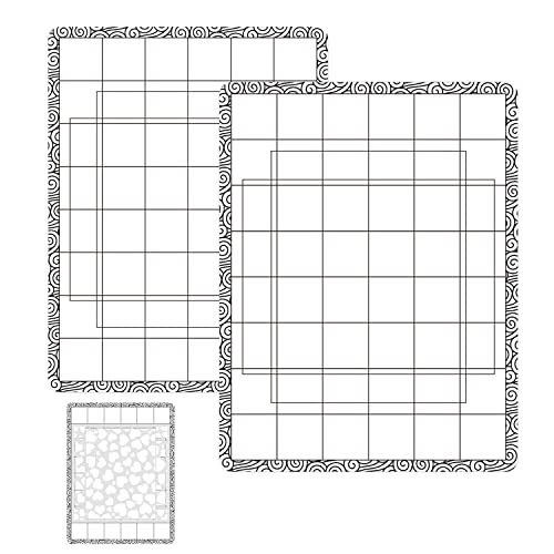 BAOFALI 2PCS 6.5X 8.5inch Stick and Stamp Mat, Low Stcik Mat Multi-Use Low Tack Mat；for DIY Projects Paper Card Scrapbooking to Hold Project in Placeholding Your Stencil in Place While Ink Blending. - Image 1