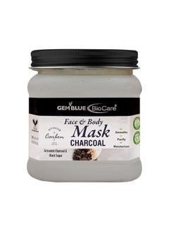 Gemblue Biocare Face Pack Mask; Radiant Glowing Skin; Oil Control Acne Pimples; Anti Blemish Pigmentation Tanning; Fresh Brightening Skin (Gemblue Biocare Charcoal Mask 385Ml 12.92 Fl Oz.)