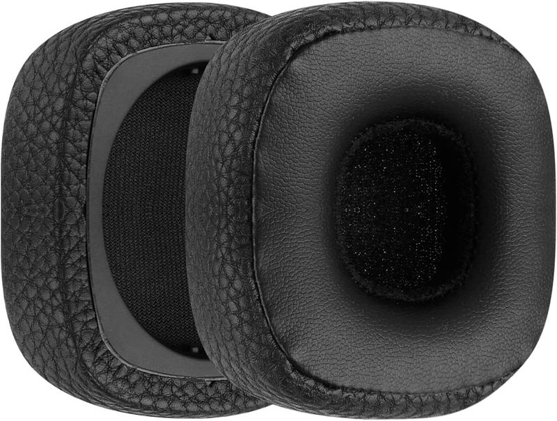 Street27® Earpad Cushion Compatible with Marshall Major 3 Wired, Major 3 Bluetooth Wireless Headphone, Protein Leather + Memory Foam Soft Earpads for Headphone - Black - Image 2