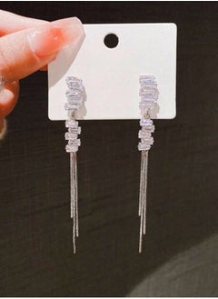 sixtyfour Trendy Earrings For Women Inlaid With Zirconia  - Image 3
